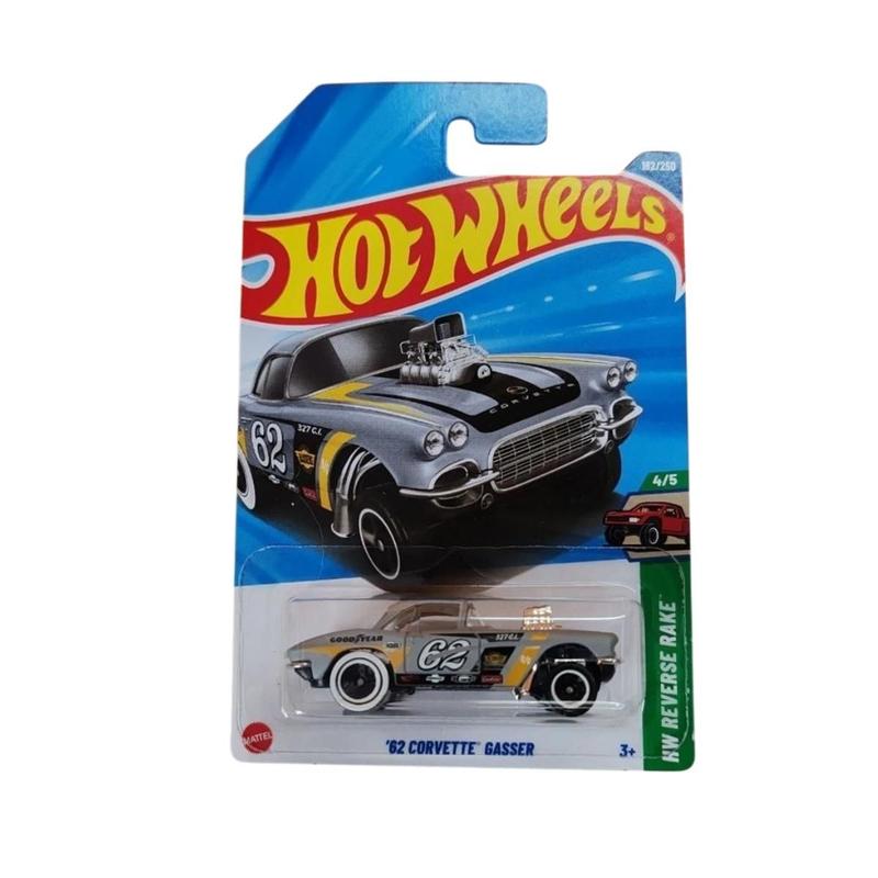 Miniatura hot wheels 62 corvette gasser - Carrinhos de Brinquedo
